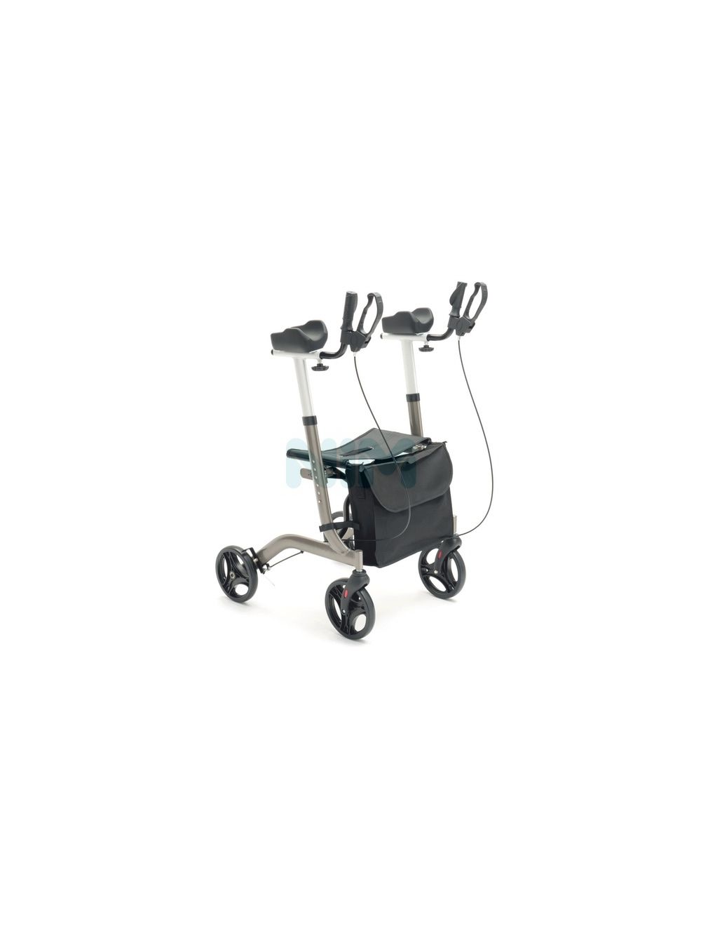 Rollator pieghevole in alluminio verniciato con supporti brachiali  regolabili in altezza