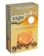 Caramelle Zigulight Arancia Cannella Senza Zucchero Astuccio 40 pezzi